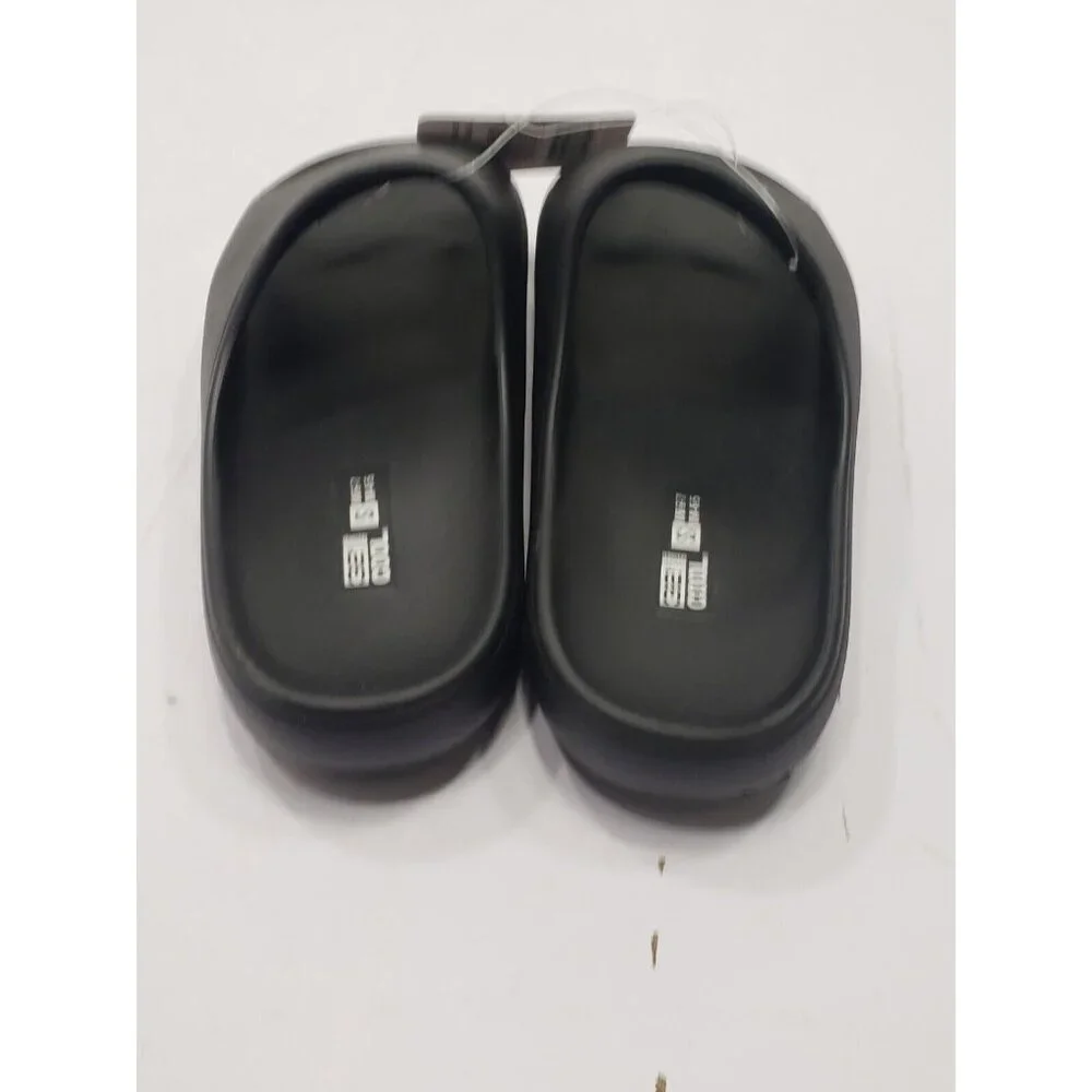 32 Degrees Cool Cushion Slide Sandals Unisex Black #1839592 Size M 4-5 F 6-7